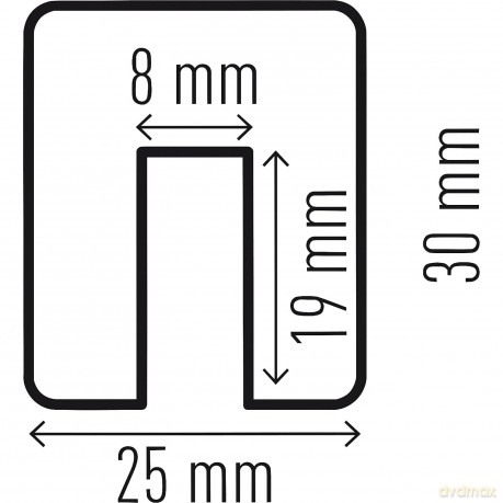 DURABLE Kantenschutzprofil E8 gelb/sch