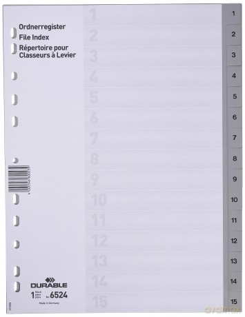 DURABLE Register 1-15/6524-10 1-15
