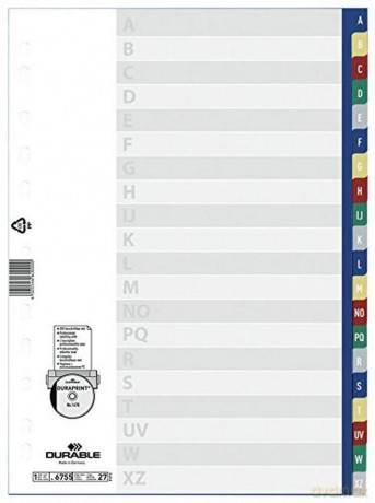 Durable: DURABLE Register, A-Z,20-Teil.