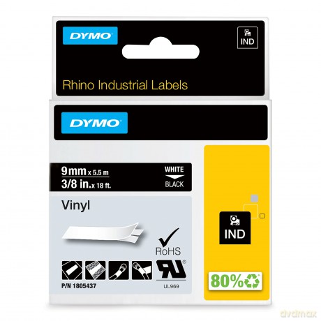 DYMO Band 1805437 Wei/schw.9mm