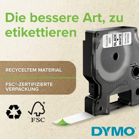 Dymo: DYMO Band D1 40910 schw/Trans