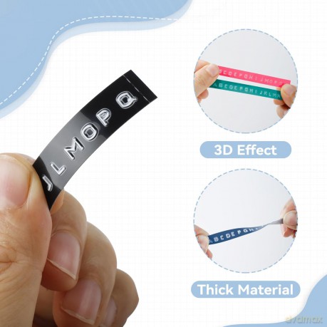 DYMO Prgeband 3D 12744 520106, 9 mm wei