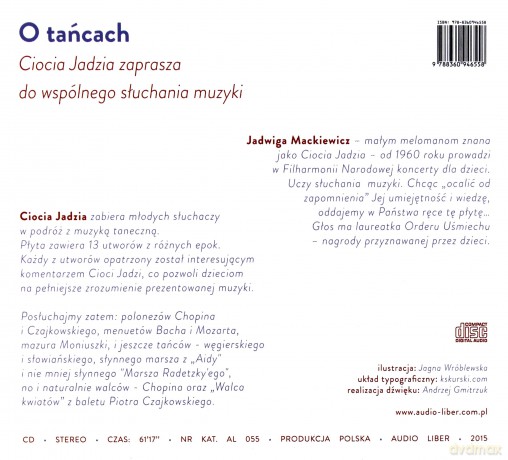 O tańcach. Ciocia Jadzia zaprasza do wspólnego słuchania muzyki [AUDIOBOOK]