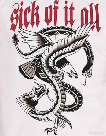 Sick Of It All: Eagle (White)