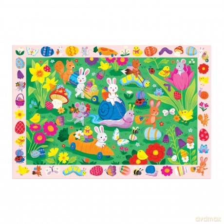 Easter Egg Hunt 64 Piece Search Find Puzzle [KSIĄŻKA]