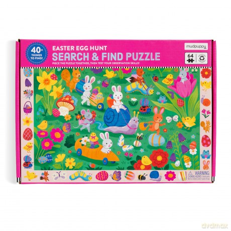 Easter Egg Hunt 64 Piece Search Find Puzzle [KSIĄŻKA]
