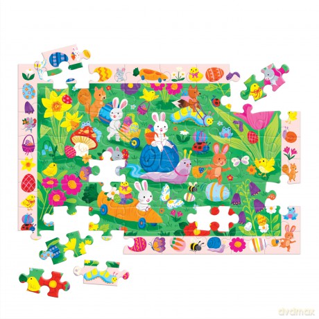 Easter Egg Hunt 64 Piece Search Find Puzzle [KSIĄŻKA]