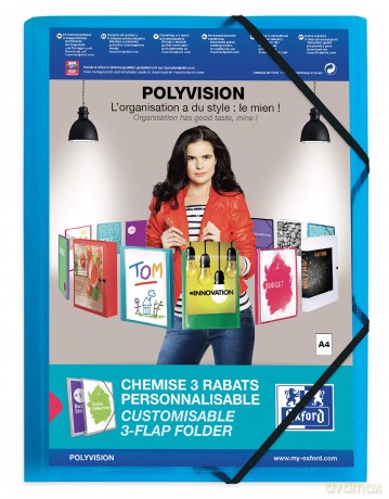 Eckspanner Polyvision,A4,blau