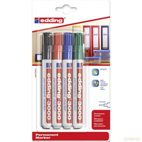 Edding: edding 3000 Permanentmarker farbsortiert