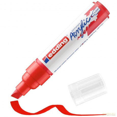 Edding: edding 5000 Acrylstift rot 5,0 -10,0 mm,