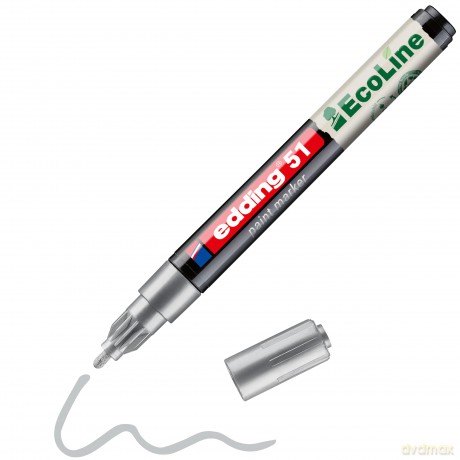Edding: edding 51 EcoLine Lackmarker silber 1,0