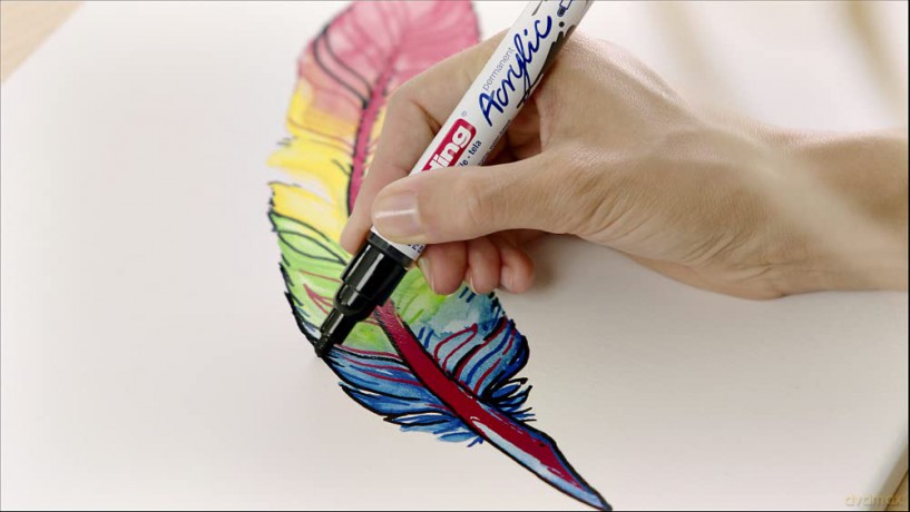 Edding: edding 5100 Acrylstift rosa 2,0 - 3,0 mm