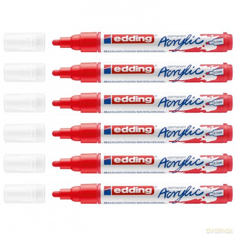 Edding: edding 5100 Acrylstift rot 2,0 - 3,0 mm,