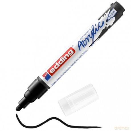 Edding: edding 5100 Acrylstift schwarz 2,0 - 3,0
