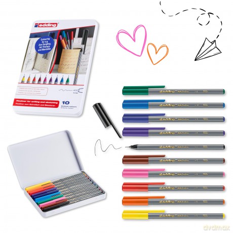 Edding: edding 55 Fineliner-Set farbsortiert 0,3