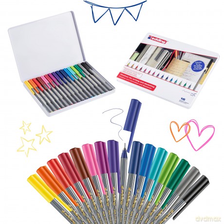 Edding: edding 55 Fineliner-Set farbsortiert 0,3