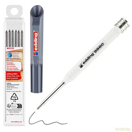 Edding: edding 8880 Tieflochmarker-Bleistift wei