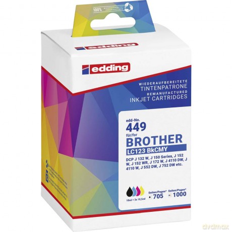 Edding: edding EDD-449 schwarz, cyan, magenta,