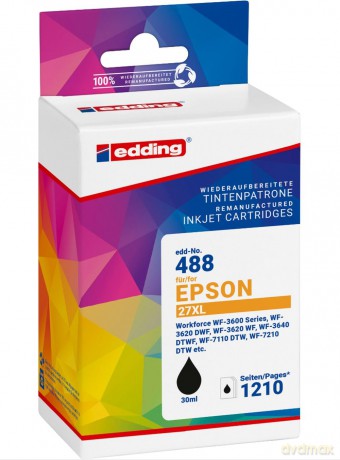 Edding: edding EDD-488 schwarz Druckerpatrone k
