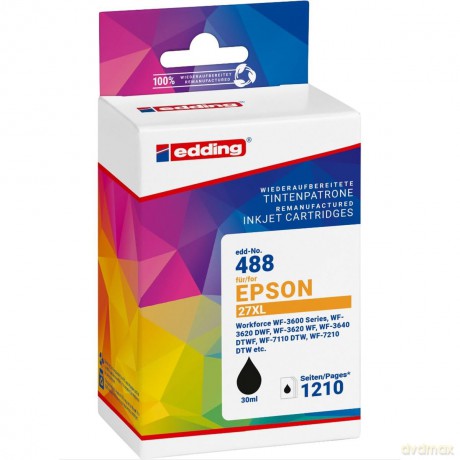 Edding: edding EDD-488 schwarz Druckerpatrone k