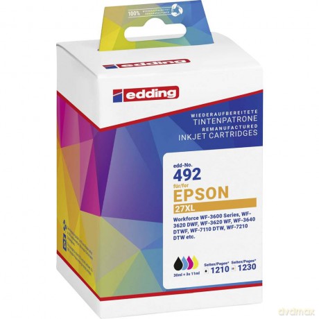Edding: edding EDD-492 schwarz, cyan, magenta,