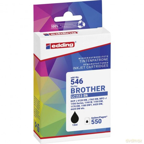Edding: edding EDD-546 schwarz Druckerpatrone k