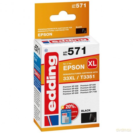 edding EDD-571 schwarz Tintenpatrone ers