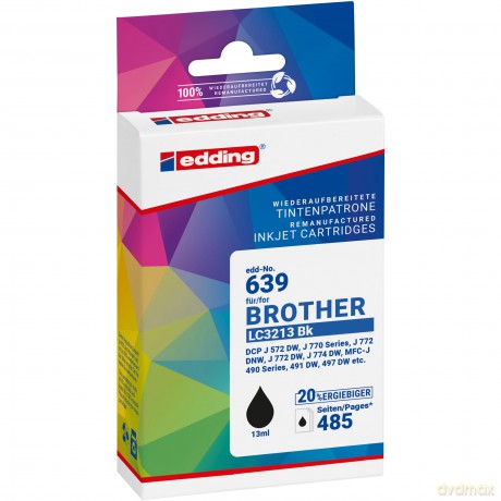 Edding: edding EDD-639 schwarz Druckerpatrone k