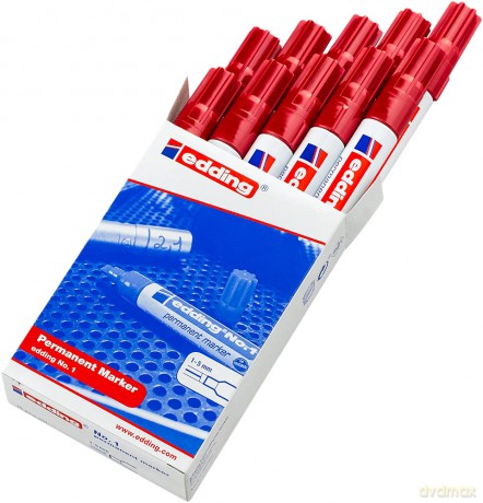 Edding Marker No 1 rot 10Stck
