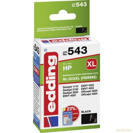 Edding Tinte ers. HP 302XL BK