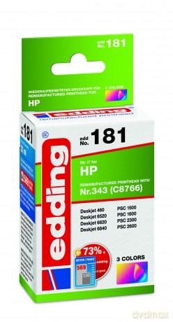 Edding Tinte ersetzt HP Nr.343