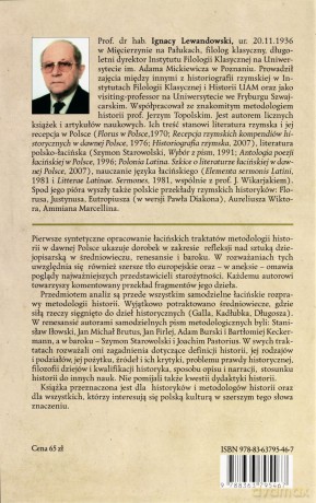 Penu Historicum Łacińskie Traktaty Metodologii Historii W Dawnej Polsce Do Końca XVIi Wieku - Ignacy Lewandowski [KSIĄŻKA]