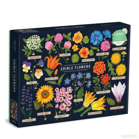 Edible Flowers 1000 Piece Puzzle [KSIĄŻKA]