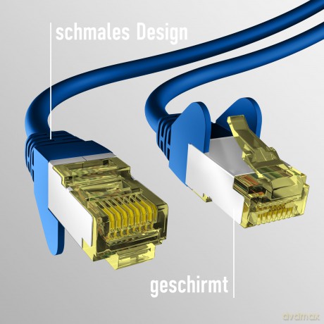 EFB CAT6a BLAU 15m Patchkabel S/FTP PIMF