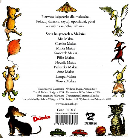Pieluszka Maksa Kartonowa - Barbro Lindgren, Eva Eriksson [KSIĄŻKA]