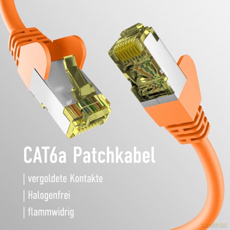 EFB CAT6a ORANGE 15m Patchkabel S/FTP PI