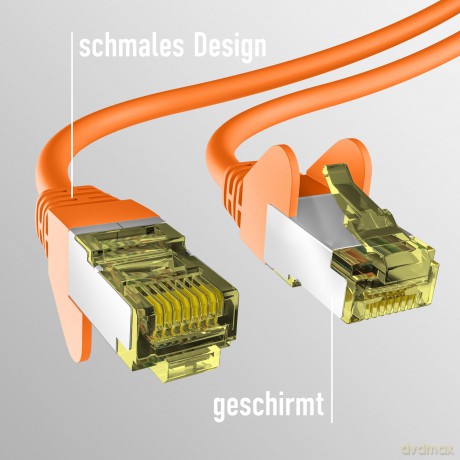 EFB CAT6a ORANGE 7.5m Patchkabel S/FTP P