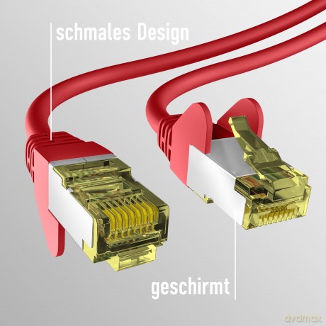 EFB CAT6a ROT 1m Patchkabel S/FTP PIMF