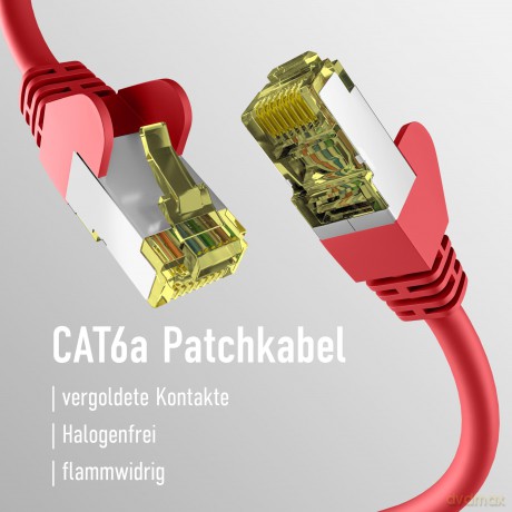 EFB CAT6a ROT 5m Patchkabel S/FTP PIMF