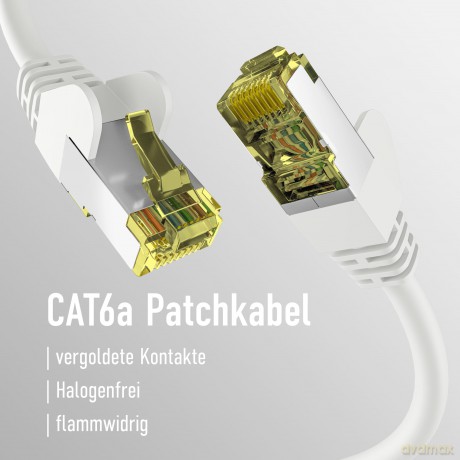 EFB CAT6a WEISS 3m Patchkabel S/FTP PIMF