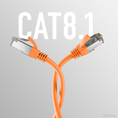 EFB CAT8.1 ORANGE 15m RJ45 PATCHKABEL S/