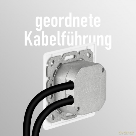 EFB Netzwerkdose CAT6a Unterputz 2-fach