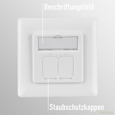 EFB Netzwerkdose CAT6a Unterputz 2-fach