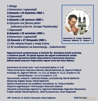 Ksiądz Jerzy Popiełuszko - kazania 4 [CD]