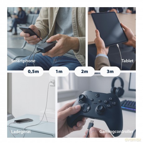 EFB USB-A auf USB-C Kabel 60W QC 3A 0,5m