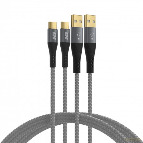 EFB USB-A auf USB-C Kabelset 60W QC 3A 2