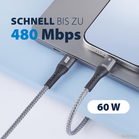 EFB USB-A auf USB-C Kabelset 60W QC 3A 3
