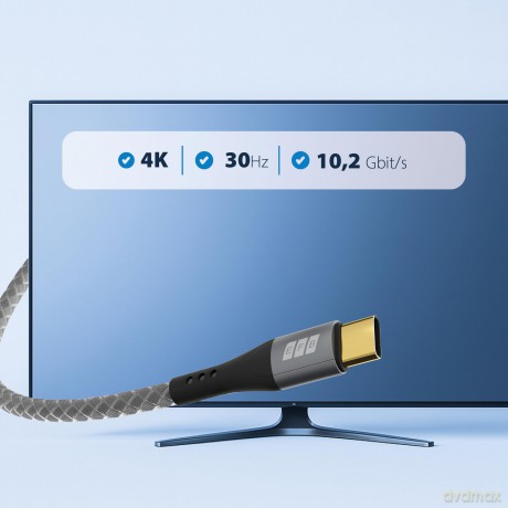 EFB USB-C auf HDMI Kabel 4K30Hz 1,8m gra
