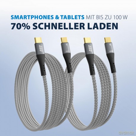 Efb USB-C Kabelset 100W PD 3.0 5A E-Mark