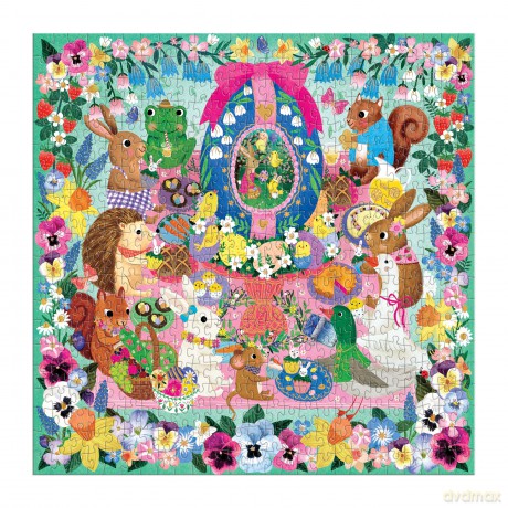 Eggcellent Day 500 Piece Foil Family Puzzle [KSIĄŻKA]